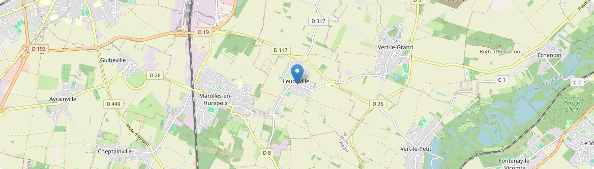 Leudeville - Carte