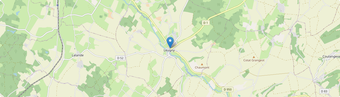 Leugny - Carte