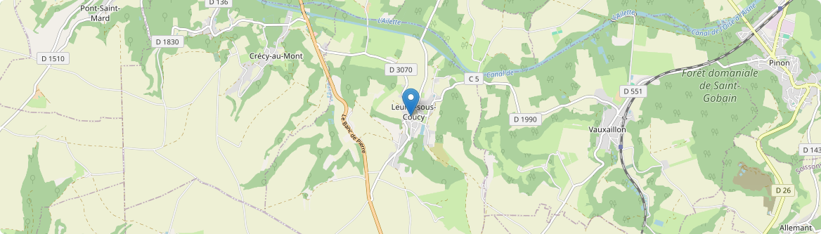 Leuilly-sous-Coucy - Carte
