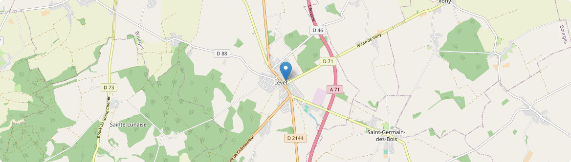 Levet - Carte