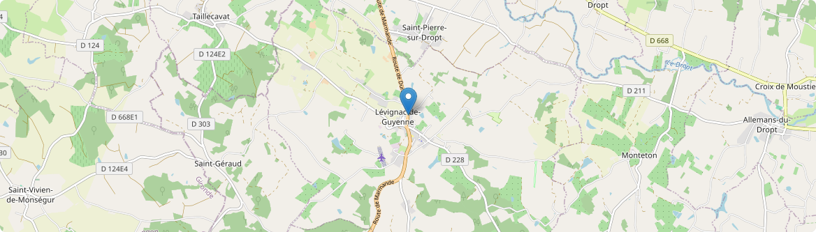 Lévignac-de-Guyenne - Carte