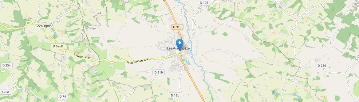 Lézat-sur-Lèze - Carte