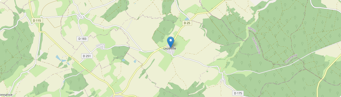 Lezéville - Carte