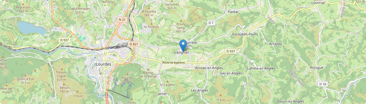 Lézignan - Carte