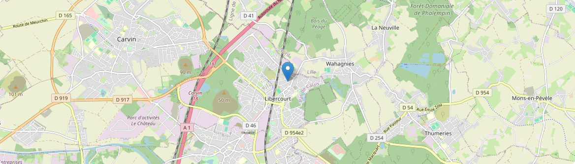 Libercourt - Carte