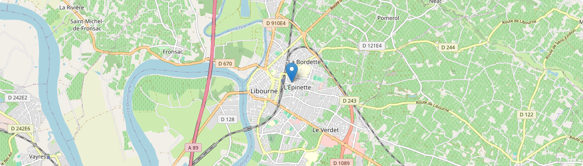 Libourne - Carte