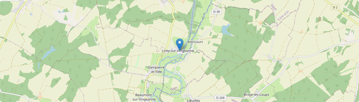 Licey-sur-Vingeanne - Carte