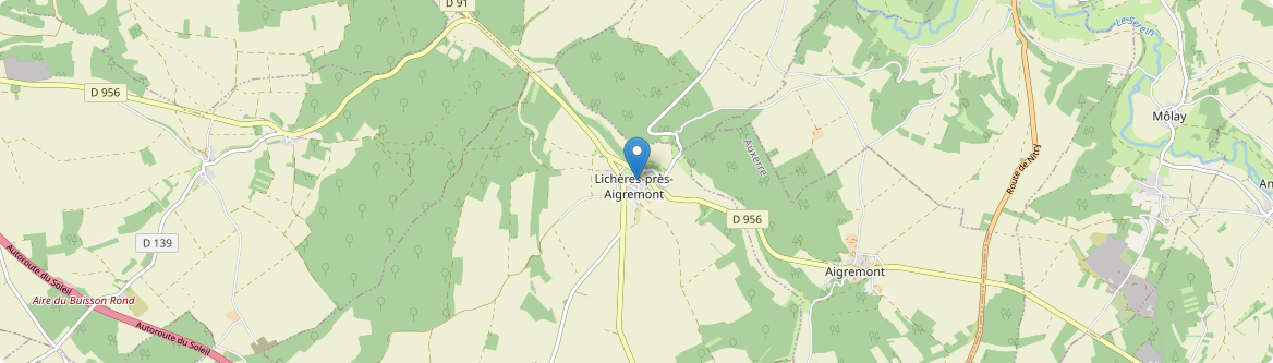 Lichères-près-Aigremont - Carte