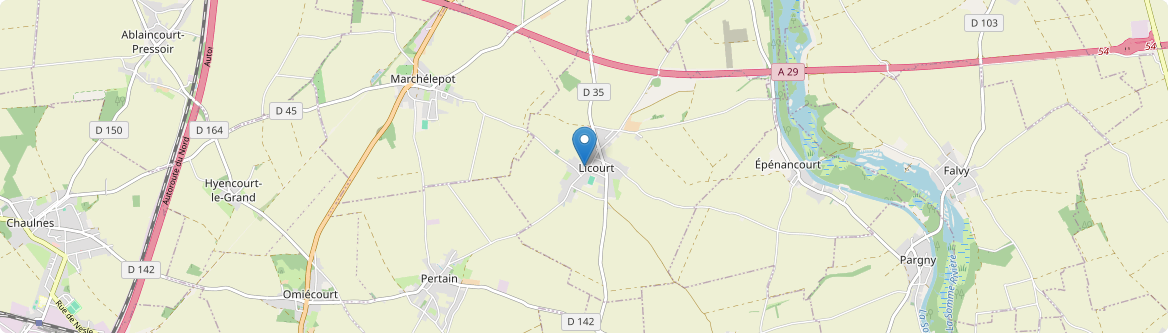 Licourt - Carte