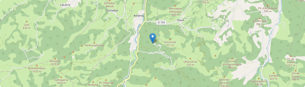 Licq-Athérey - Carte
