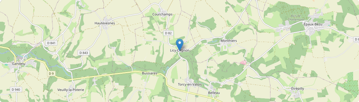 Licy-Clignon - Carte