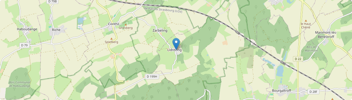 Lidrezing - Carte