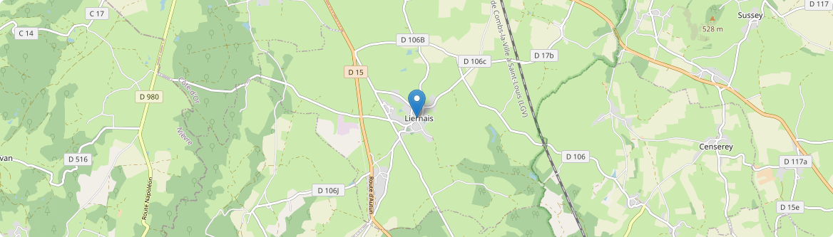 Liernais - Carte