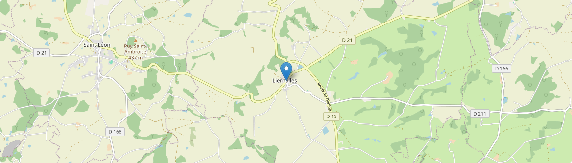 Liernolles - Carte