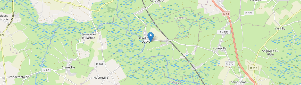 Liesville-sur-Douve - Carte