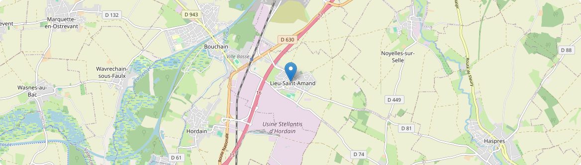 Lieu-Saint-Amand - Carte