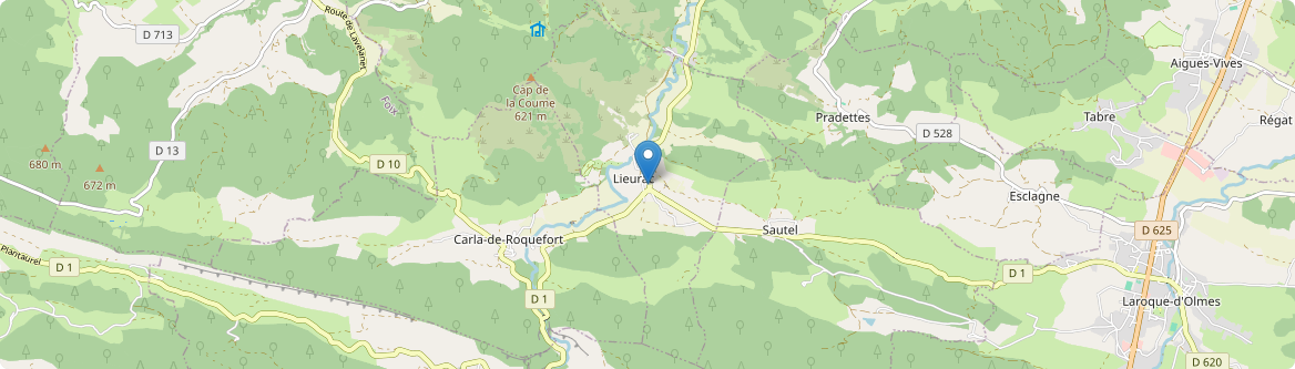 Lieurac - Carte
