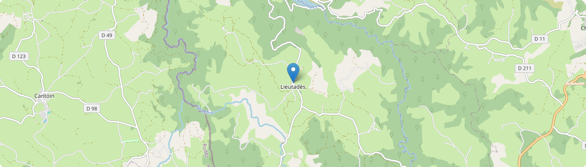 Lieutadès - Carte