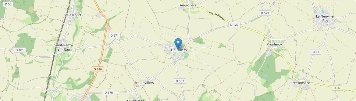 Lieuvillers - Carte