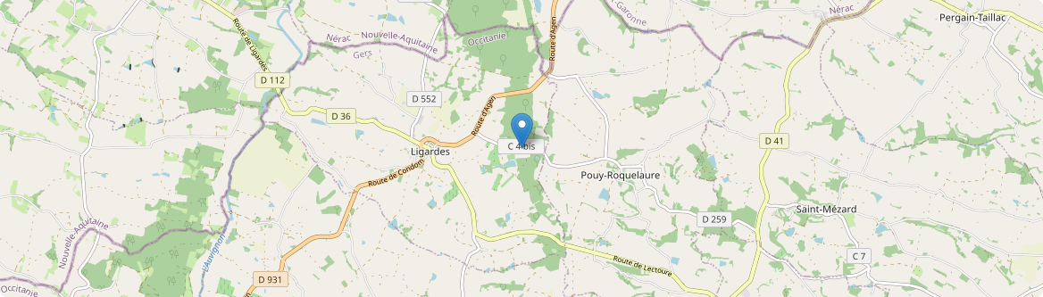Ligardes - Carte
