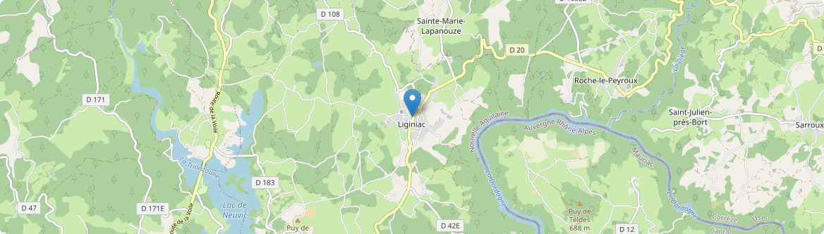 Liginiac - Carte