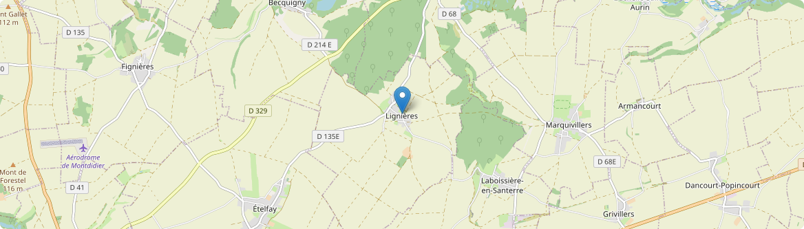 Lignières - Carte
