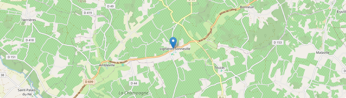 Lignières-Ambleville - Carte