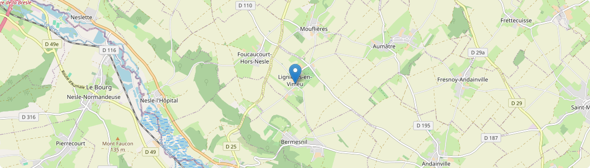 Lignières-en-Vimeu - Carte
