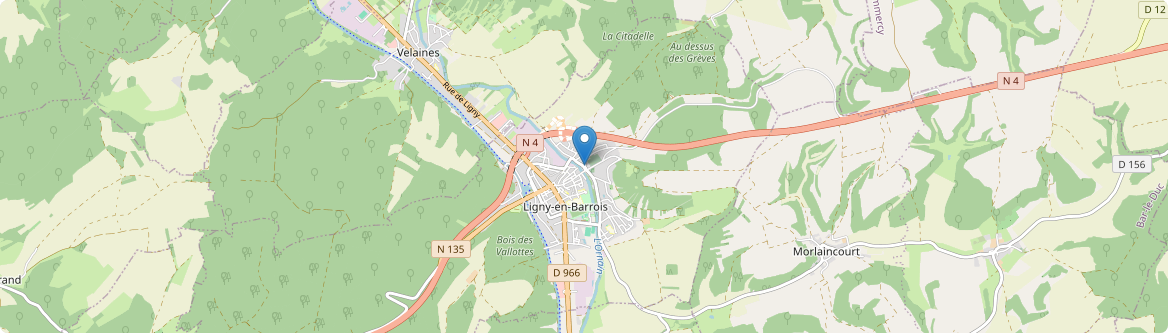 Ligny-en-Barrois - Carte