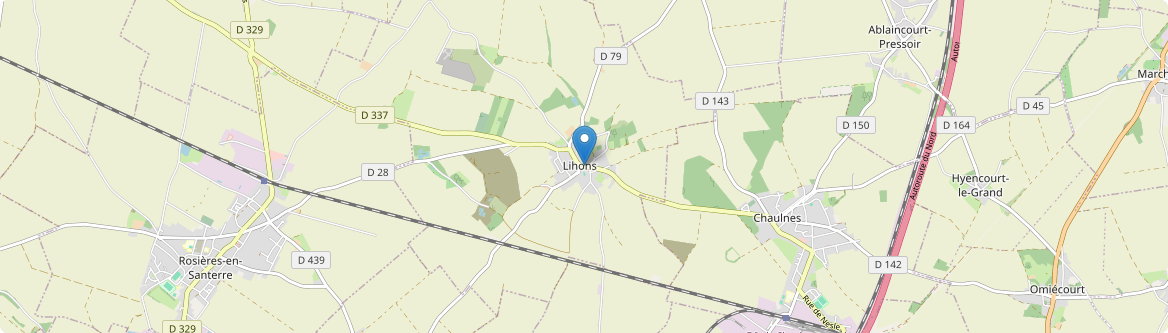 Lihons - Carte