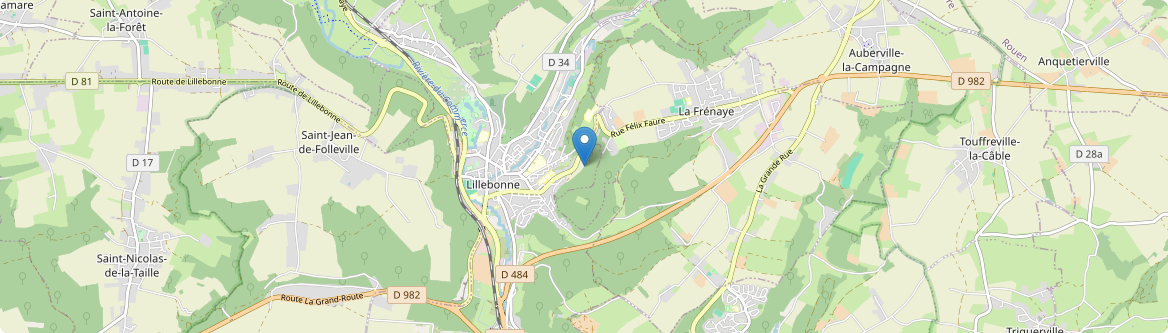 Lillebonne - Carte