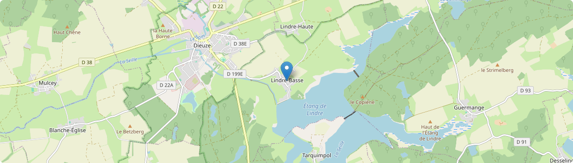 Lindre-Basse - Carte