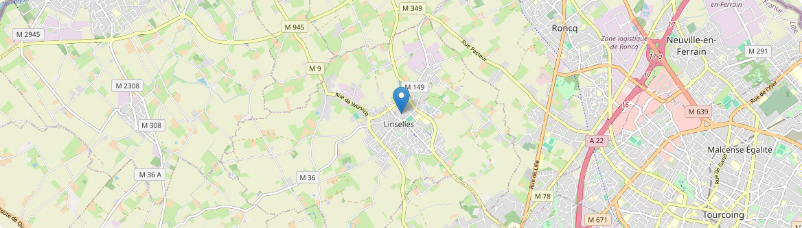 Linselles - Carte