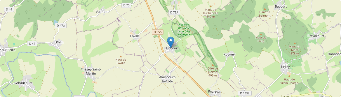 Liocourt - Carte