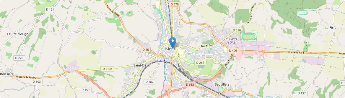Lisieux - Carte