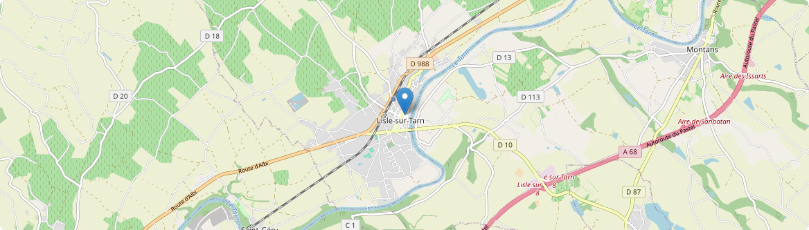 Lisle-sur-Tarn - Carte