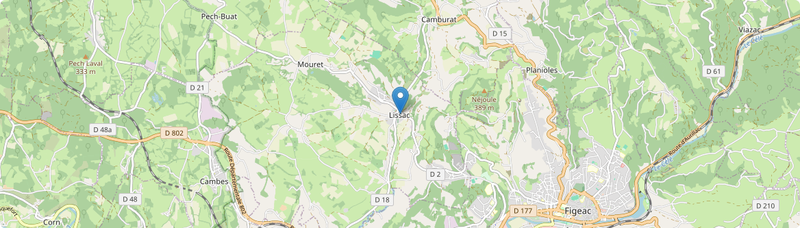 Lissac-et-Mouret - Carte