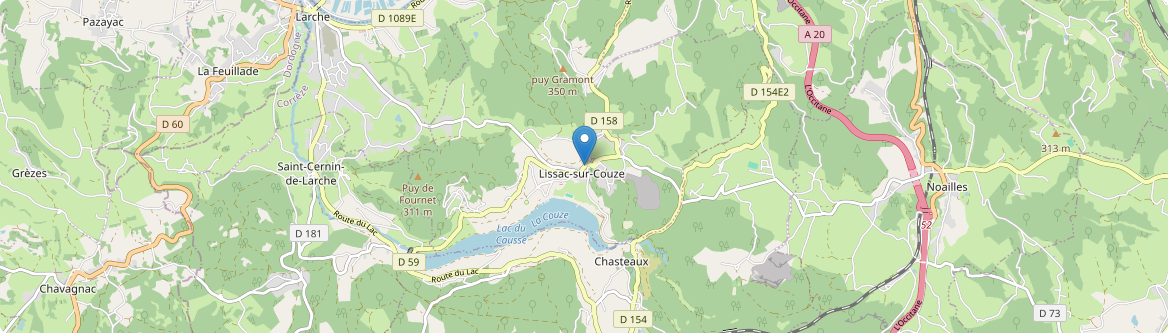 Lissac-sur-Couze - Carte