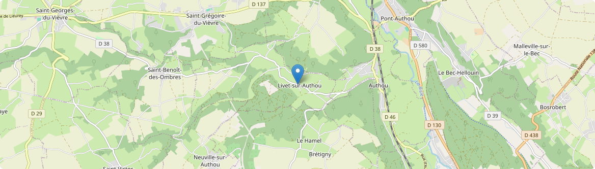 Livet-sur-Authou - Carte