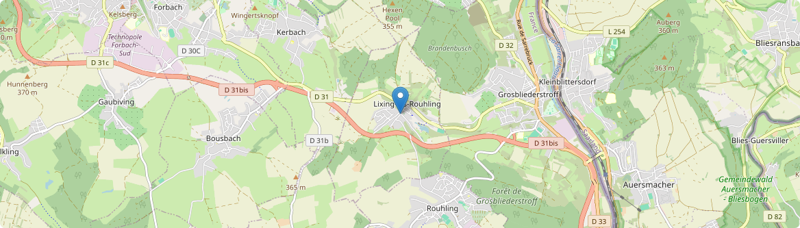Lixing-lès-Rouhling - Carte