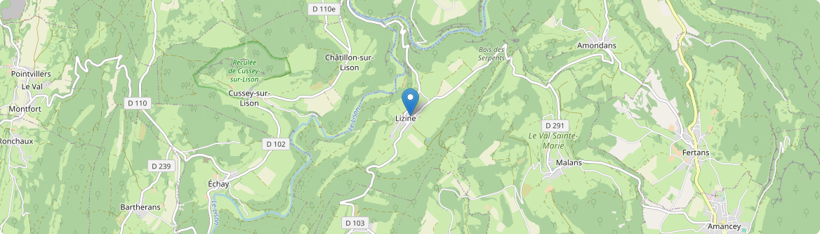Lizine - Carte
