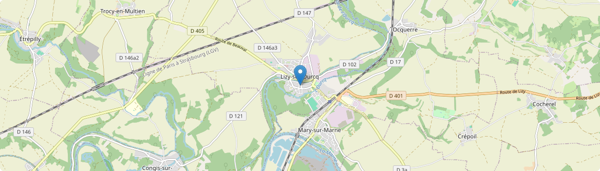 Lizy-sur-Ourcq - Carte