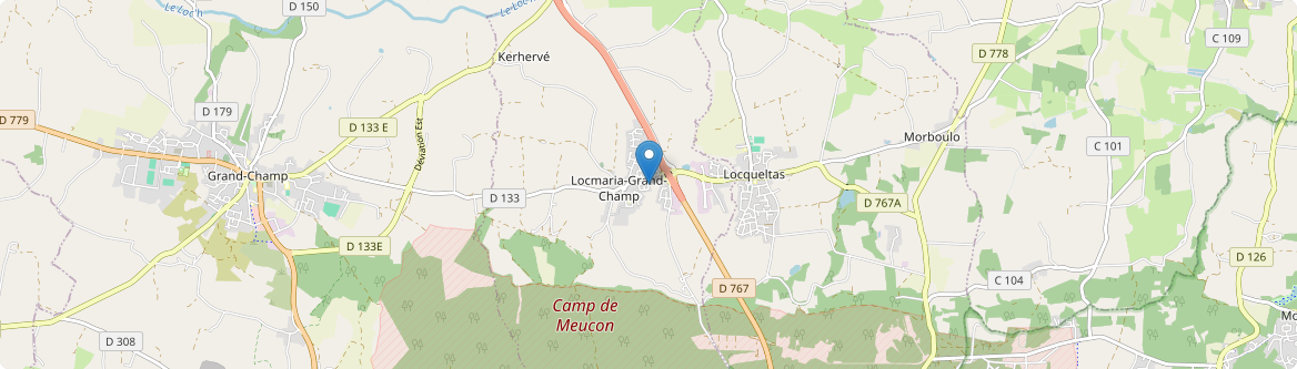 Locmaria-Grand-Champ - Carte