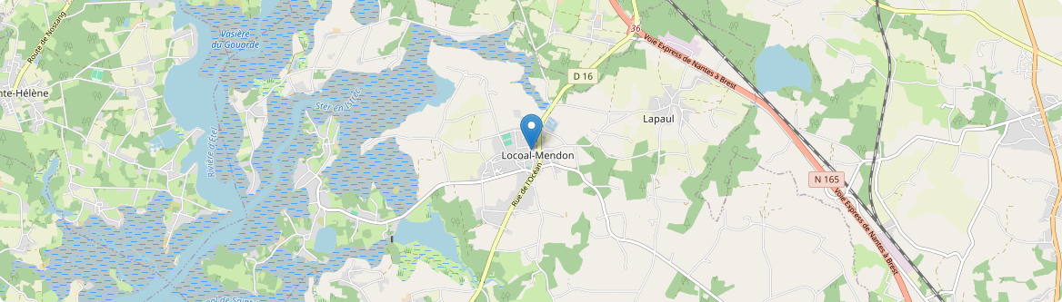 Locoal-Mendon - Carte