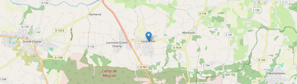 Locqueltas - Carte