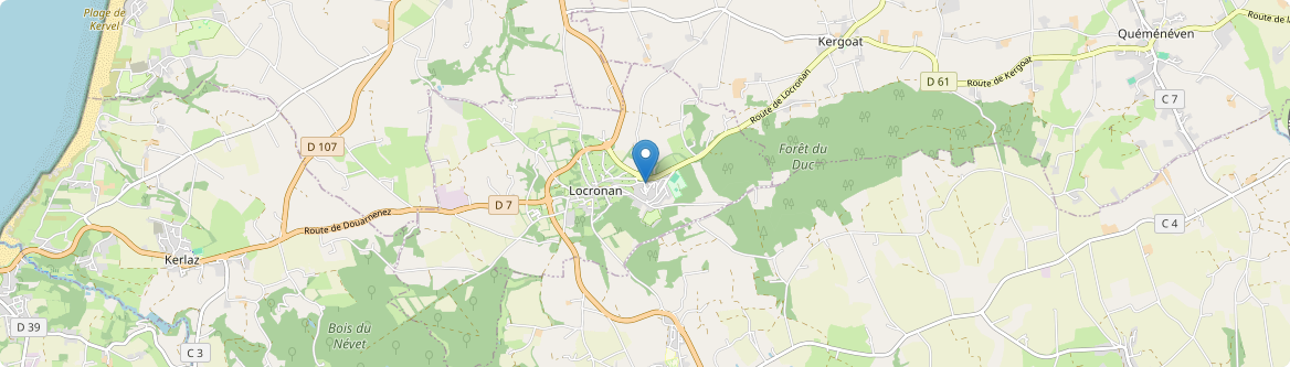 Locronan - Carte