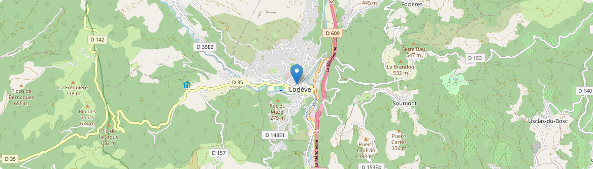 Lodève - Carte
