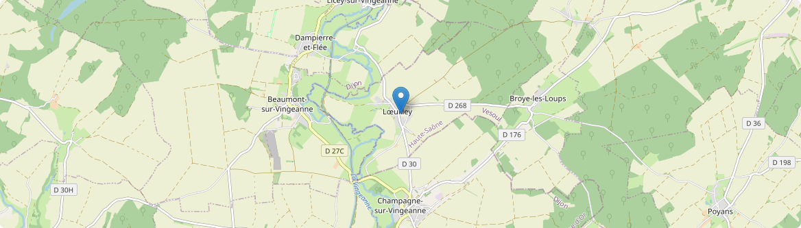 Lœuilley - Carte