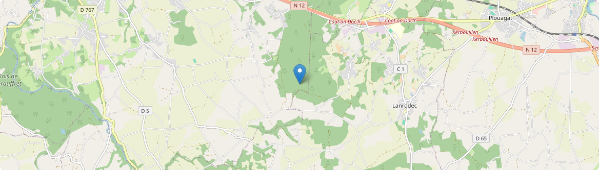 Loguivy-Plougras - Carte