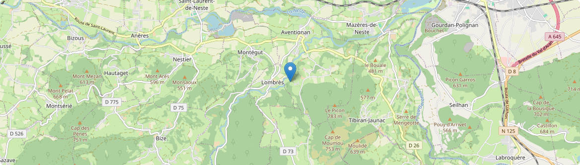Lombrès - Carte